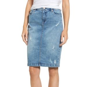 NEW Blank NYC Block Party denim Jean Skirt